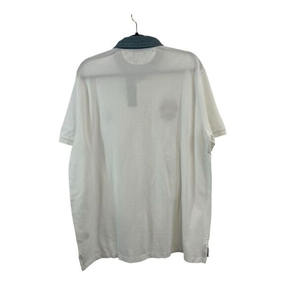 Polo Ralph Lauren Mens XXL White Slim Fit Denim Collar USA Flag Shirt New NWT - Picture 3 of 4